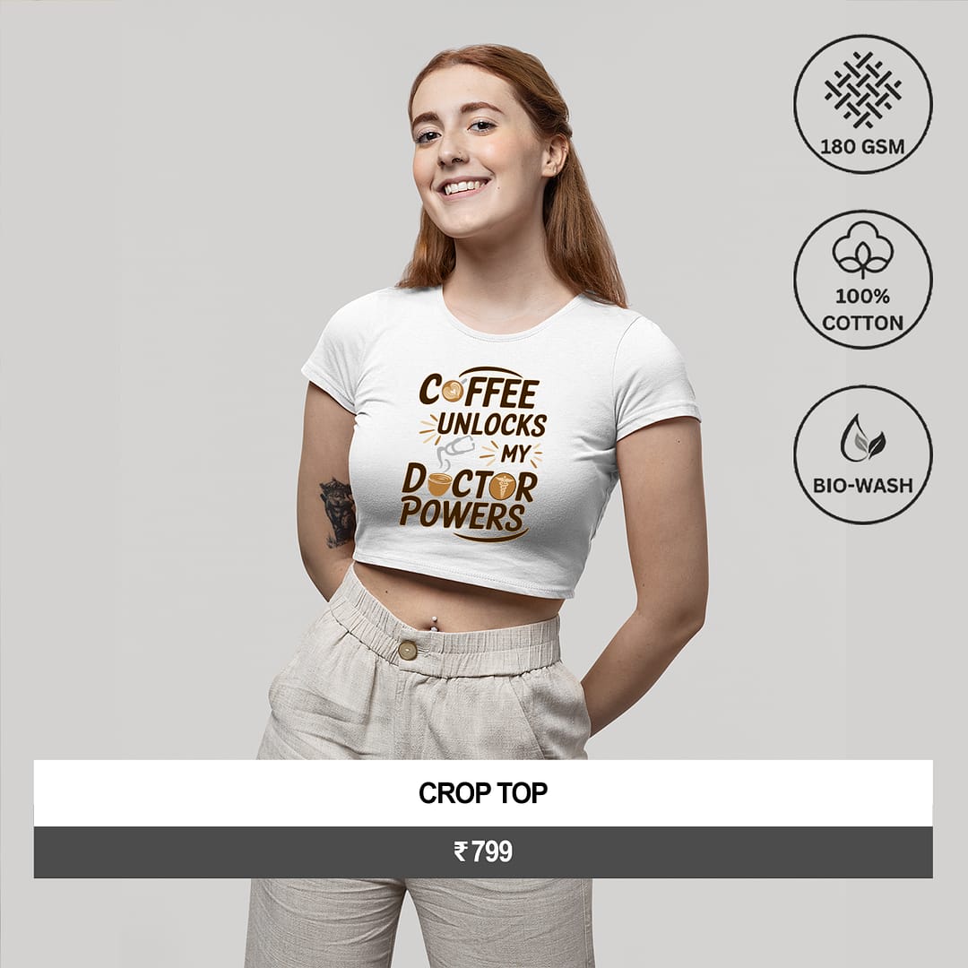 "COFFEE UNLOCKS MY DOCTOR POWERS"