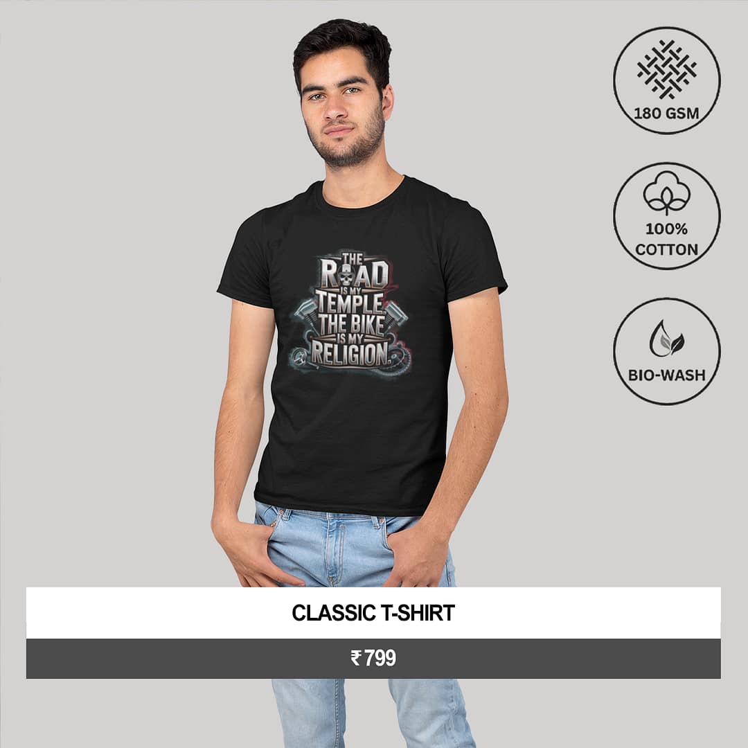 "The Road Is My Temple, The Bike Is My Religion"