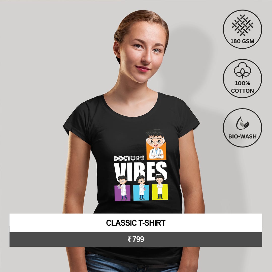 "DOCTOR’S VIBES" Women’s Graphic T-Shirt