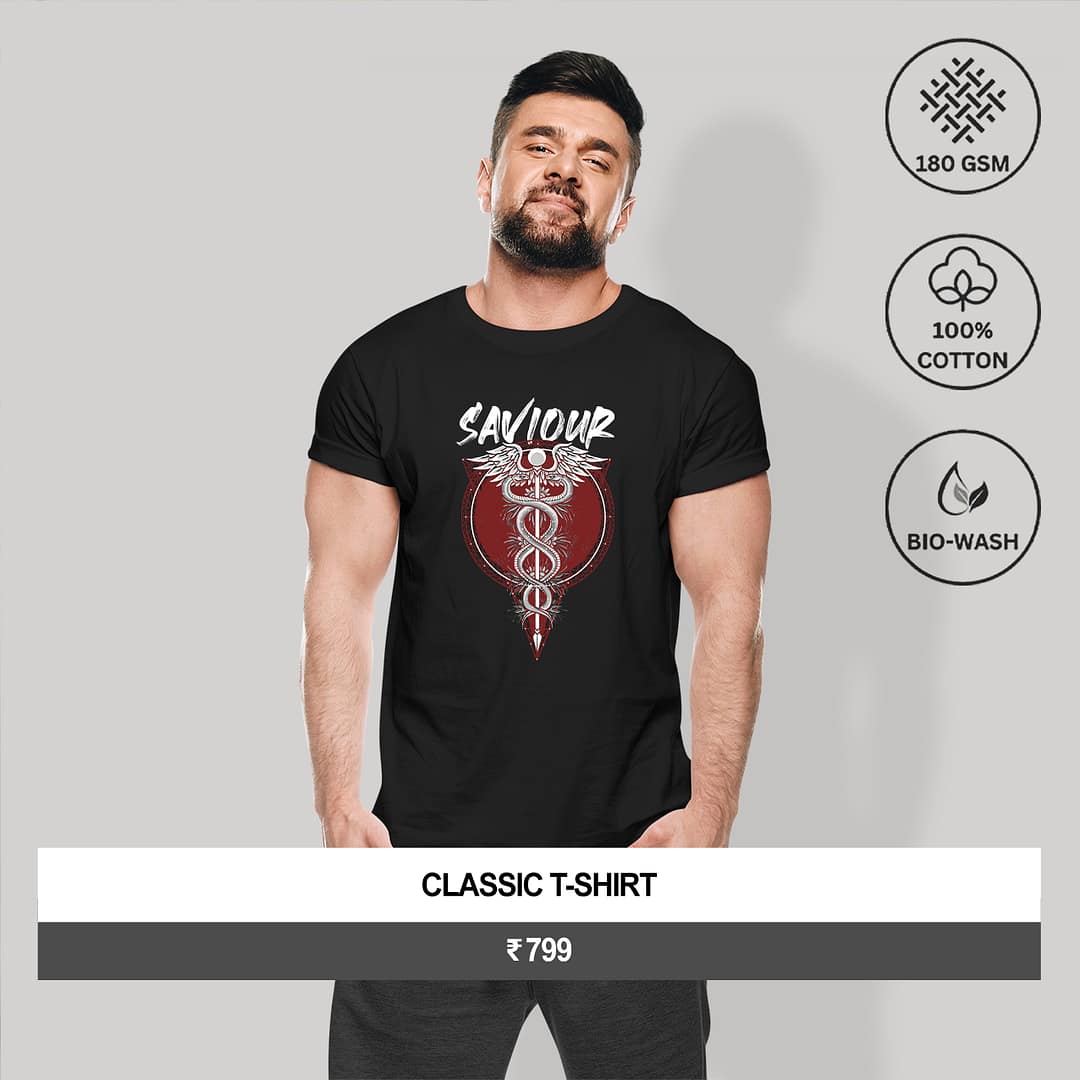 "SAVIOUR" Men's Graphic T-Shirt