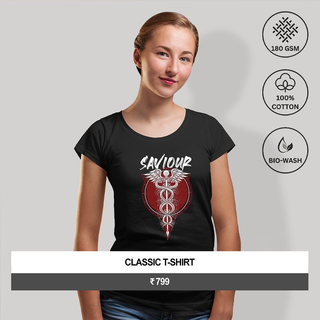 "SAVIOUR" Women’s Graphic T-Shirt