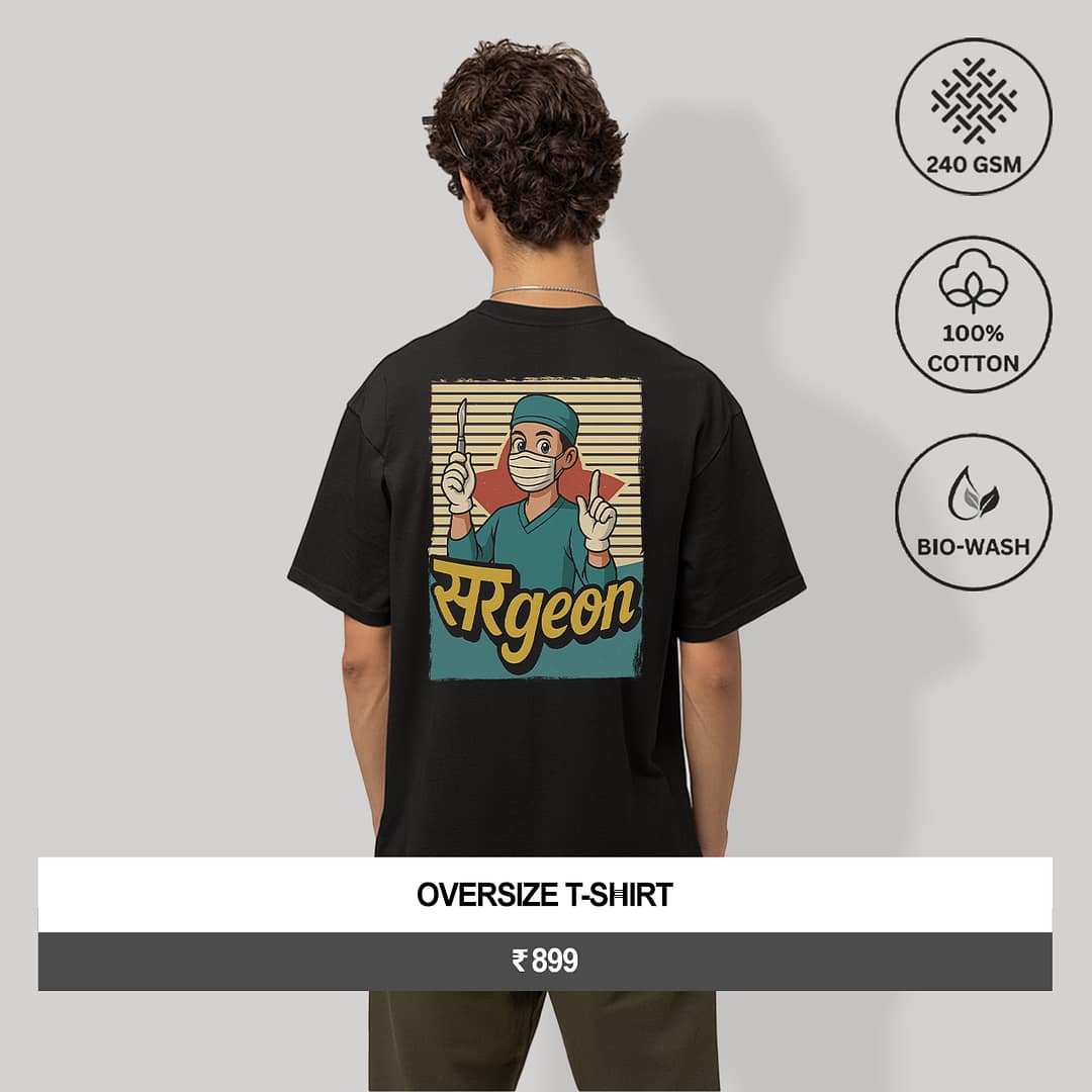 "सरGEON MODE" Men’s Oversize Graphic T-Shirt