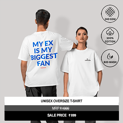 “My Ex Is My Biggest Fan” Unisex Oversized Graphic T-Shirt