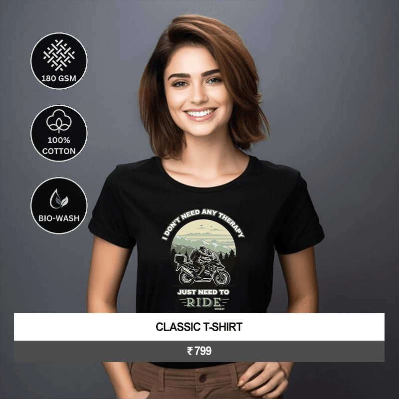 Premium Women's “Just Need To Ride” Graphic T-Shirt